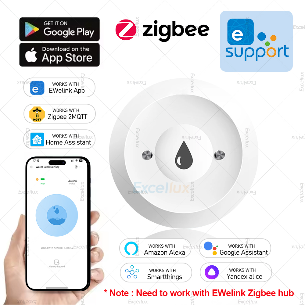 Water Alarm Sensor - Ewelink Zigbee 3.0 Sensore acqua Allarme