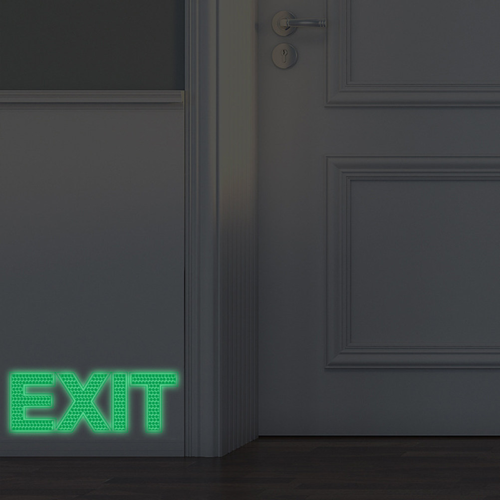 Emergency Exit Sign - Adesivo da Parete Luminoso per Uscite