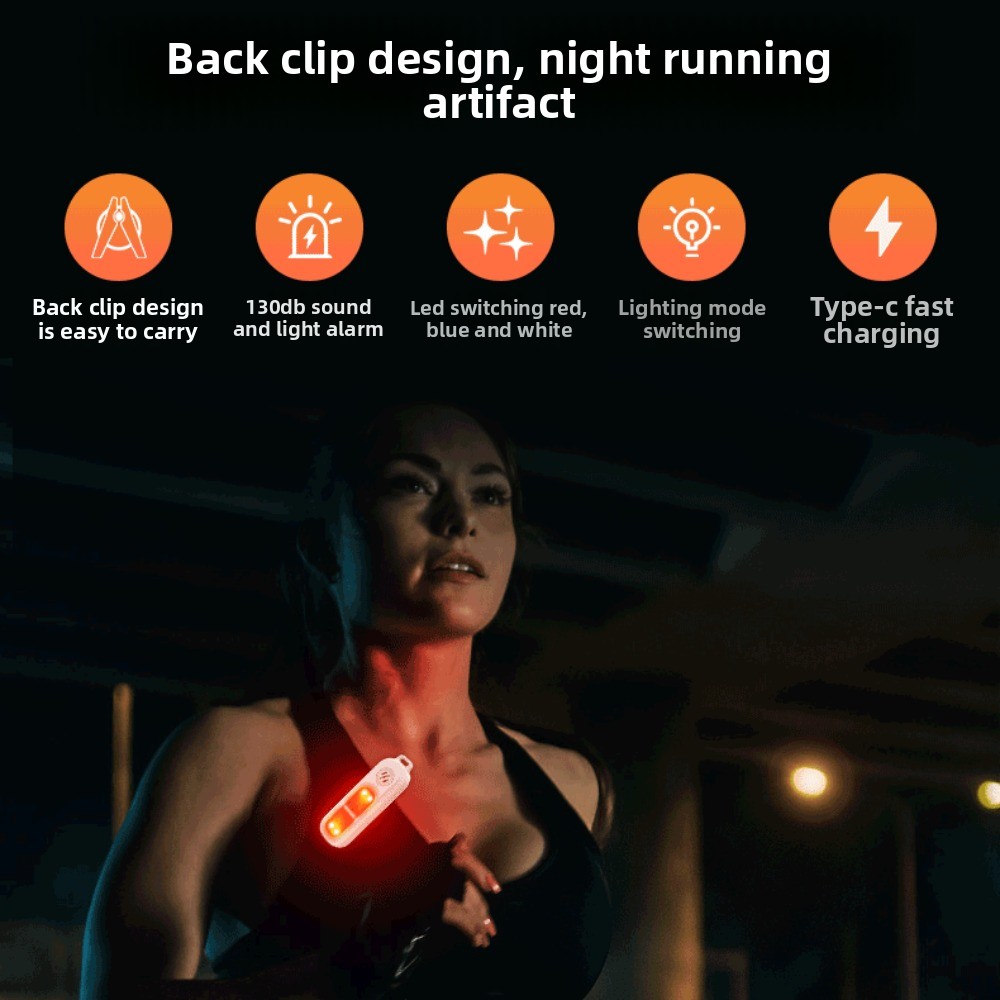 Personal Alarm Keychain - Luce di avvertimento di sicurezza per