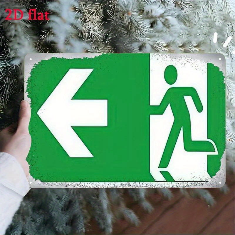 Insegna di Emergenza in Metall - Emergency Exit Sign recensione e prezzo